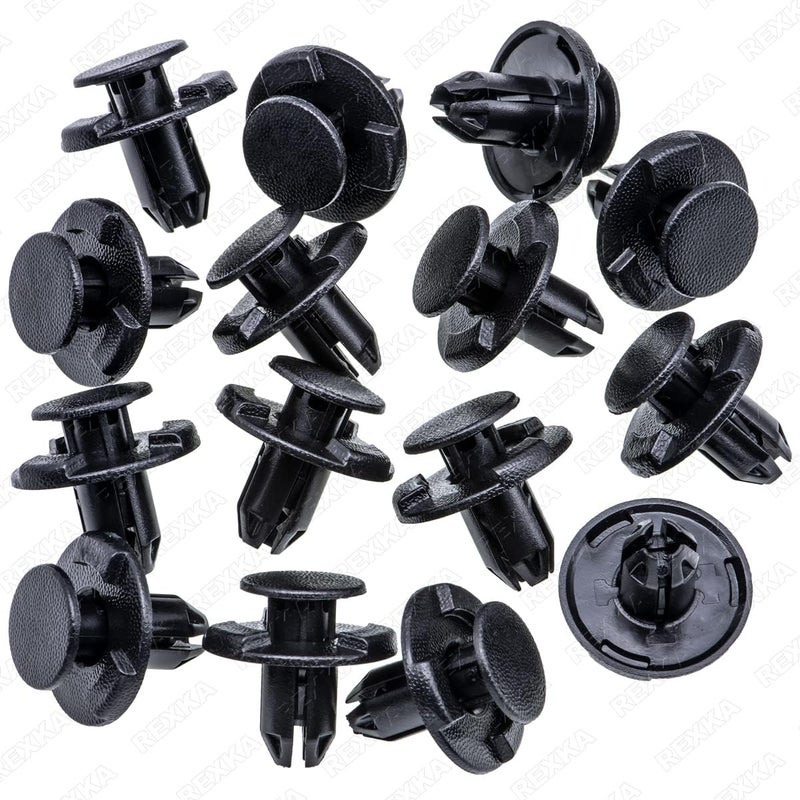 Rexka 15pcs Fender Liner Cowl Grille Bumper Under Cover Clip Push-Type Retainer Compatible with Nissan Infiniti 01553-05933 01553-05323 370Z 350Z Altima GT-R Juke Leaf Murano Quest Q50 Q60 Q70 QX60 - Image 2